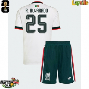 Meksiko Roberto Alvarado #25 Vieraspaita Lapsille MM-kisat 2026 Lyhythihainen (+ shortsit)